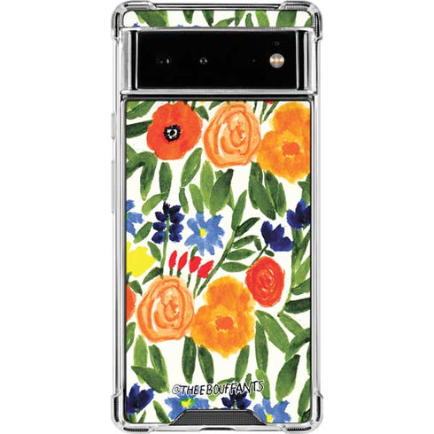 Bouffants and Broken Hearts Garden 6 Google Pixel 6 Clear Case